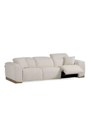   White Fabric Recliner Sofa | Oroa.com