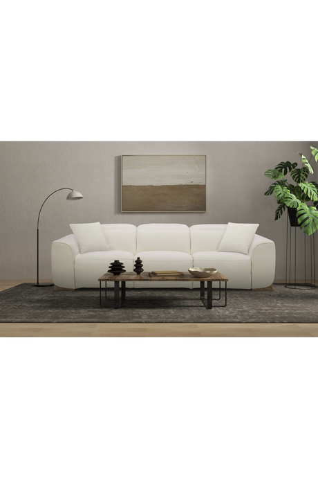   White Fabric Recliner Sofa | Oroa.com