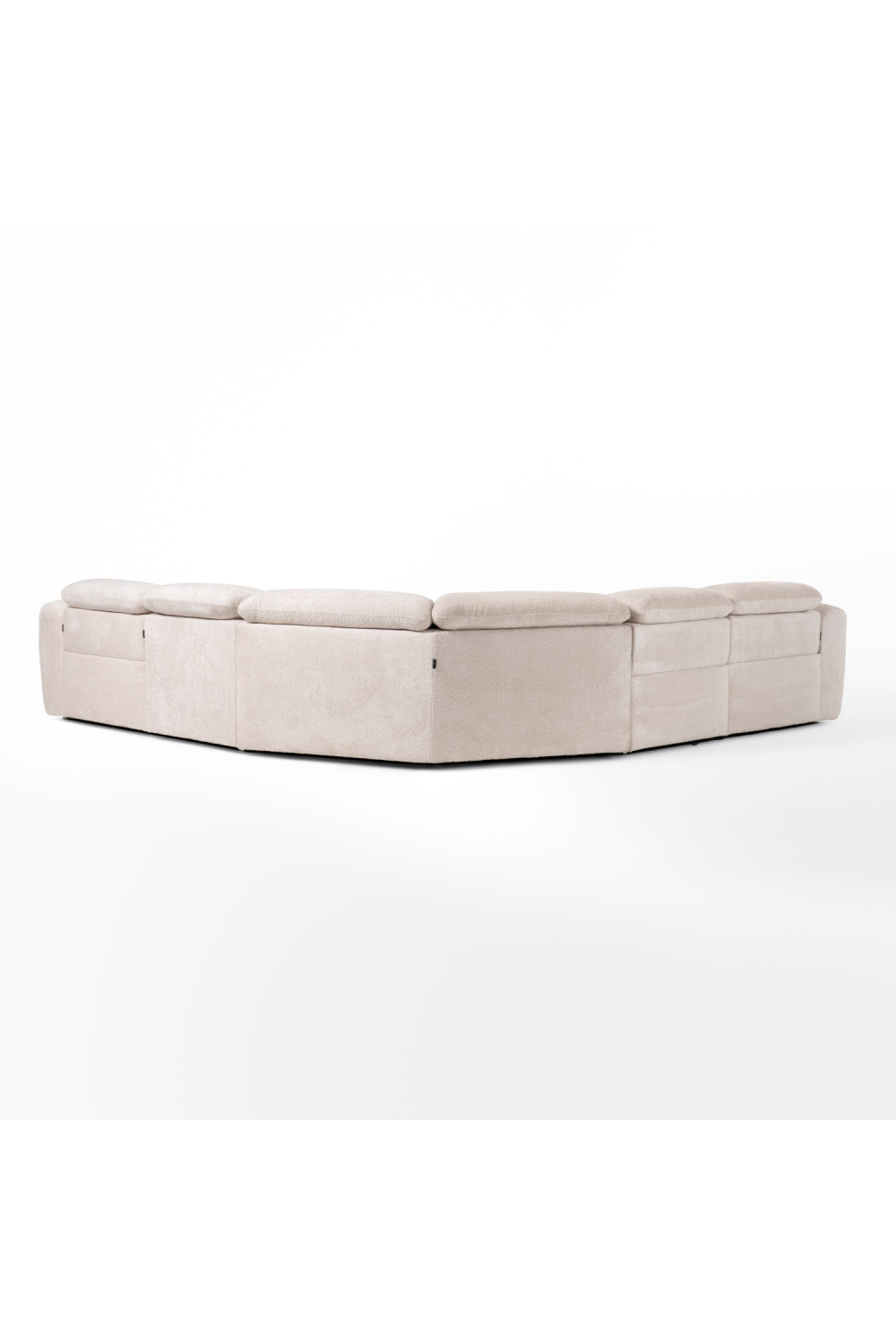   Beige Fabric Sectional Recliner Sofa | Oroa.com