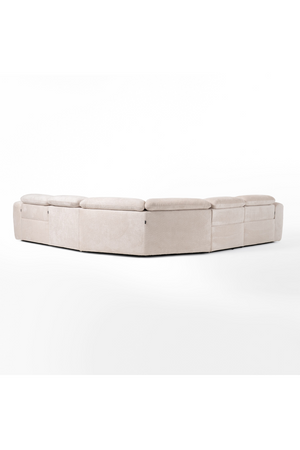   Beige Fabric Sectional Recliner Sofa | Oroa.com