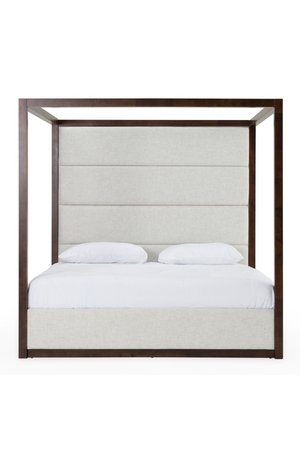   Brown Oak Canopy Bed | Oroa.com