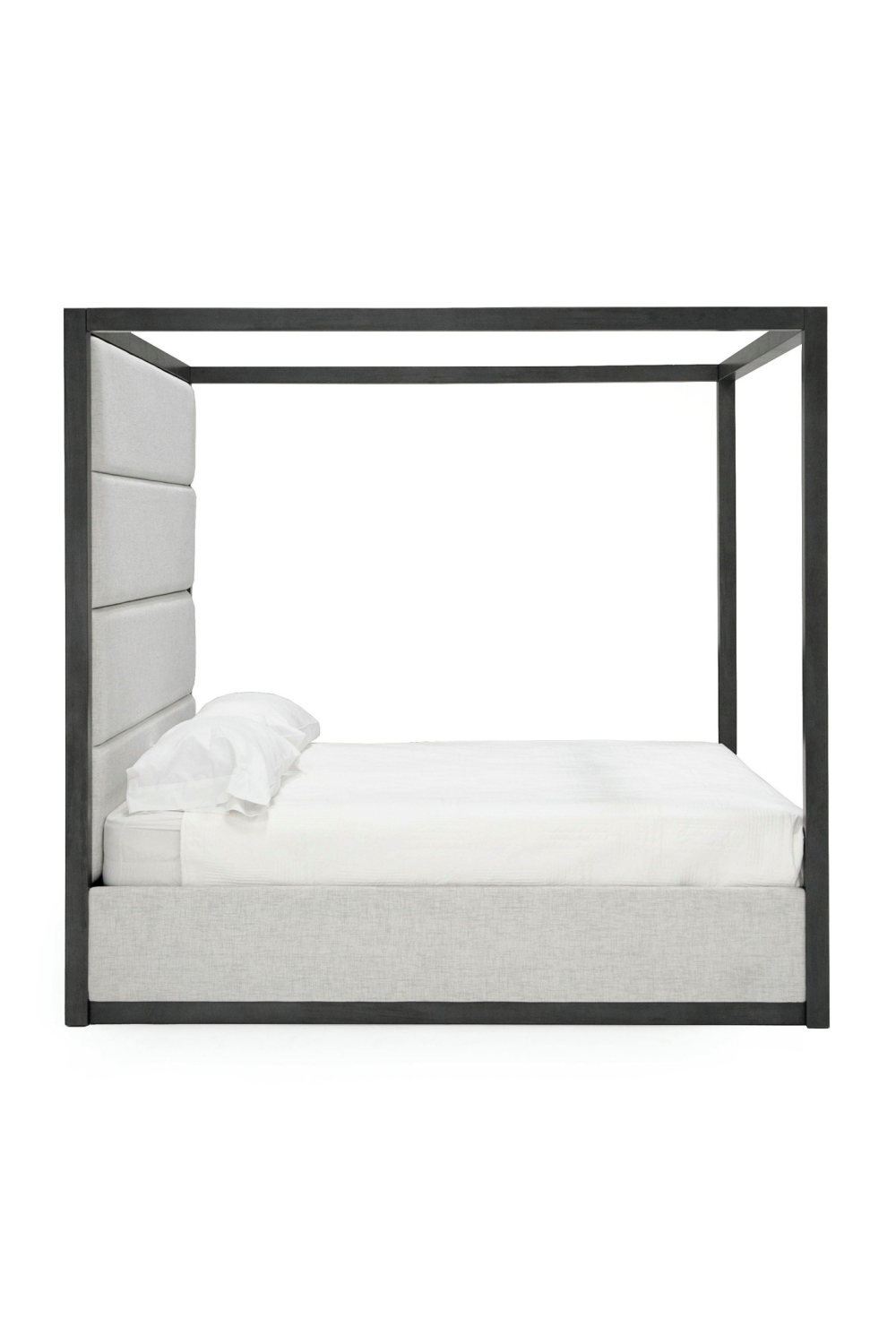   Gray Canopy Queen Bed | Oroa.com