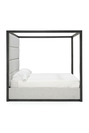   Gray Canopy Queen Bed | Oroa.com