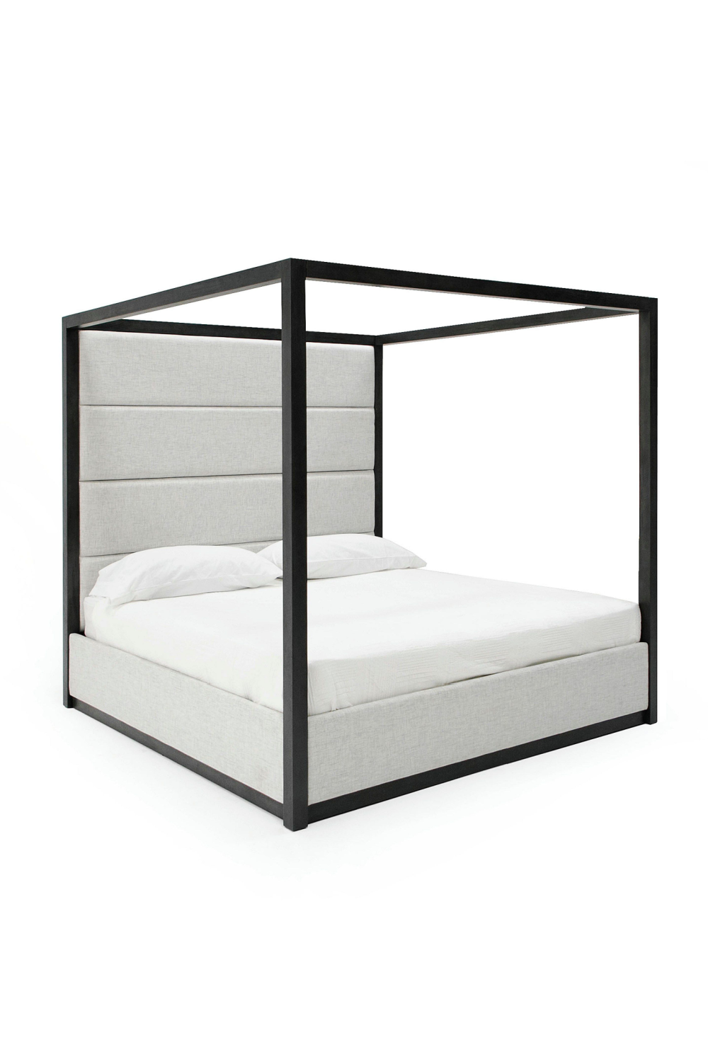   Gray Canopy Queen Bed | Oroa.com
