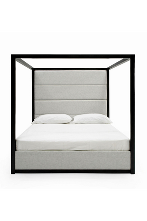   Gray Canopy Queen Bed | Oroa.com