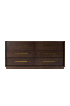   Brown Oak 6-Drawer Dresser | Oroa.com