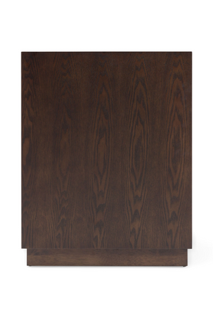   Brown Oak 3-Drawer Nightstand | Oroa.com