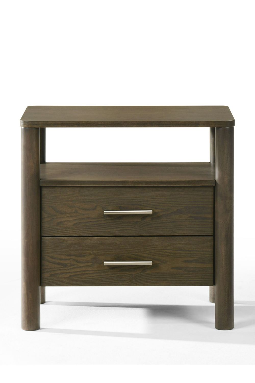   Solid Wood 2-Drawer Nightstand | Oroa.com