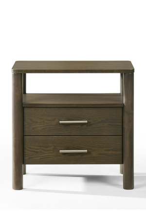   Solid Wood 2-Drawer Nightstand | Oroa.com