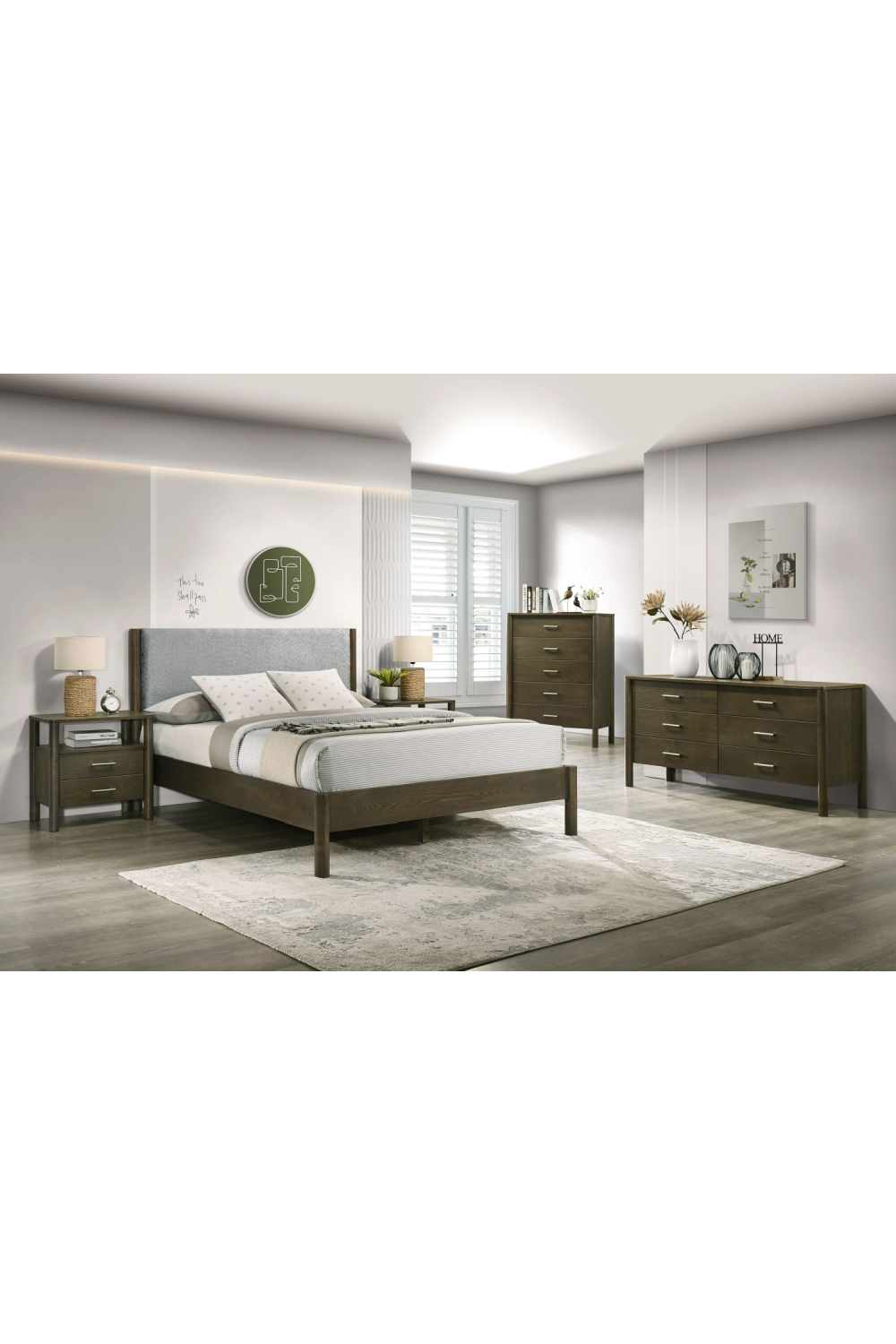   Solid Wood 2-Drawer Nightstand | Oroa.com