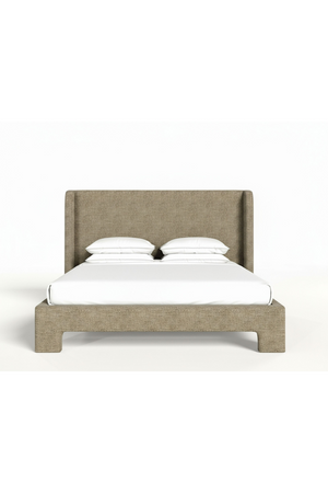   Beige Fabric Bed | Oroa.com