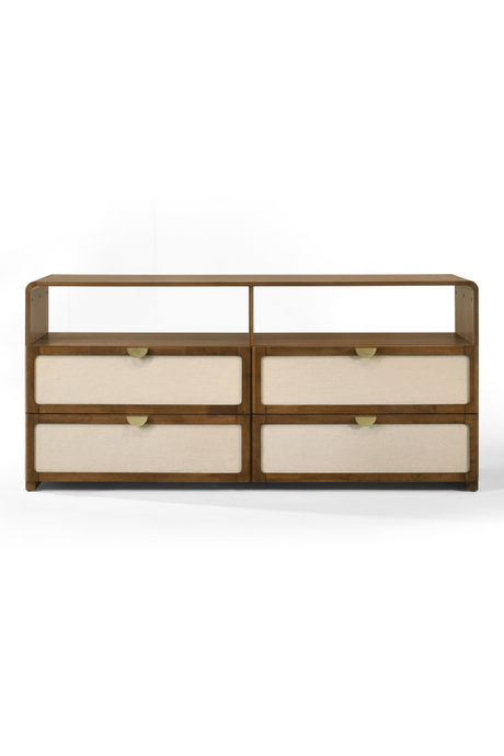   Natural Burlap 4-Drawer Dresser | Oroa.com
