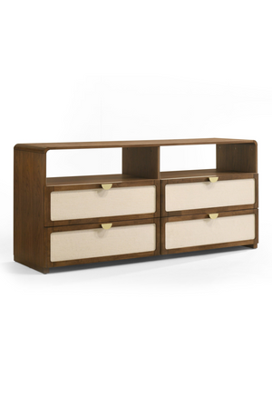   Natural Burlap 4-Drawer Dresser | Oroa.com