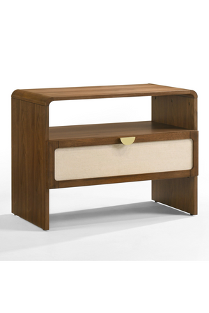   Natural Burlap Nightstand | Oroa.com
