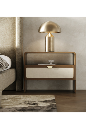   Natural Burlap Nightstand | Oroa.com