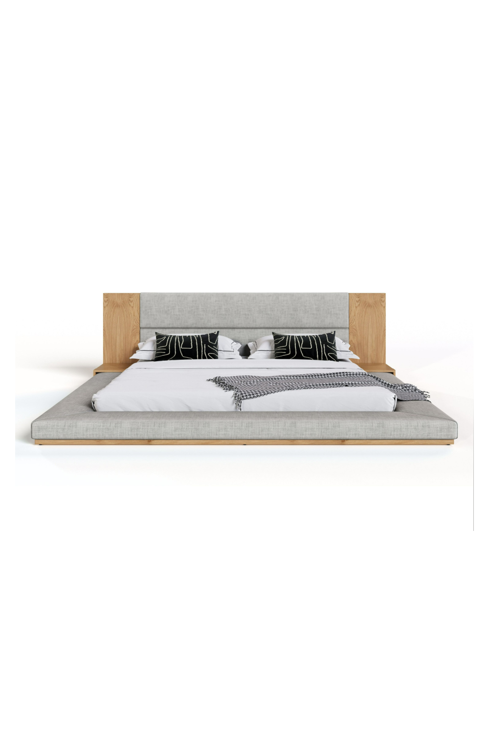  Natural Oak Queen Bed | Oroa.com