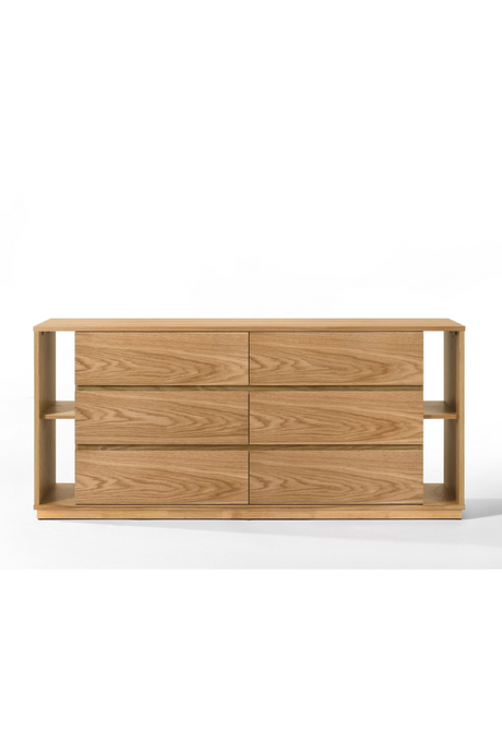   Natural Oak 6-Drawer Dresser | Oroa.com