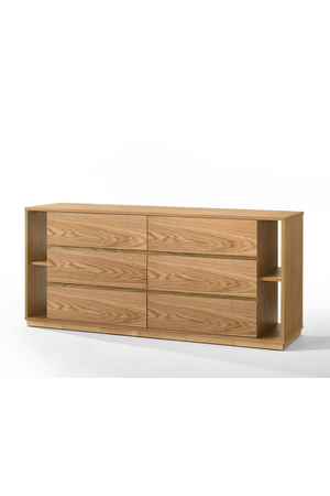   Natural Oak 6-Drawer Dresser | Oroa.com