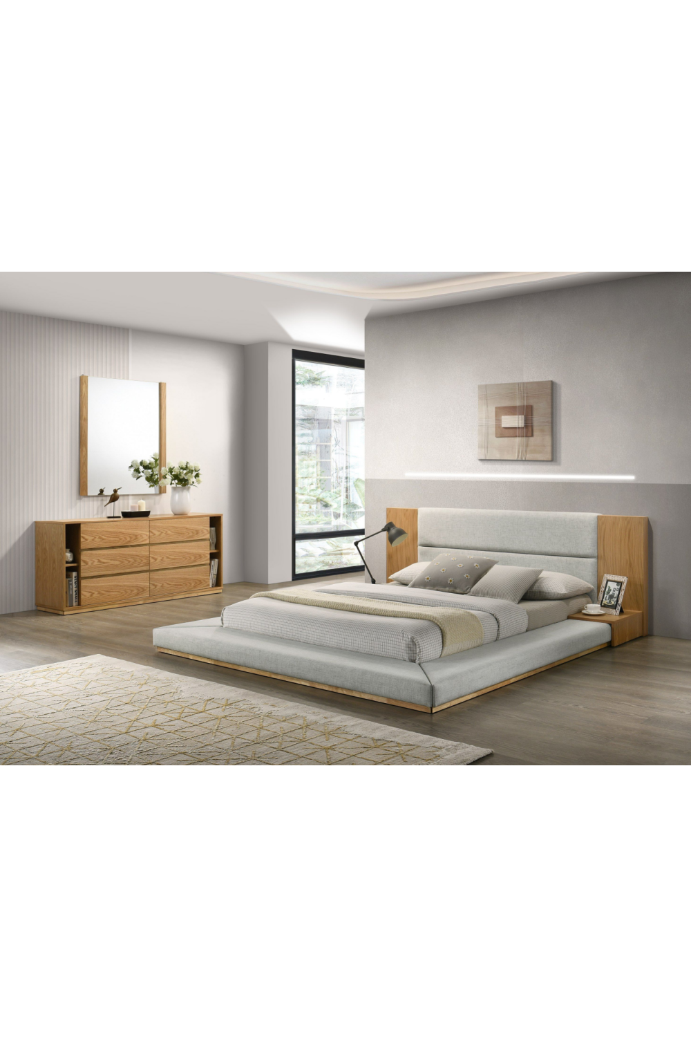   Natural Oak 6-Drawer Dresser | Oroa.com