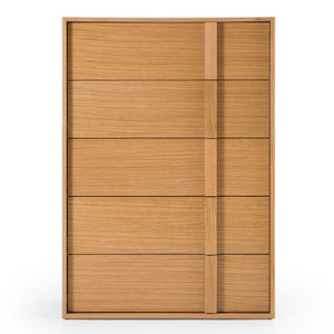  Warm Oak 5-Drawer Chest | Oroa.com