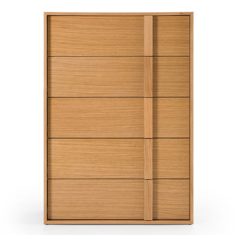   Warm Oak 5-Drawer Chest | Oroa.com