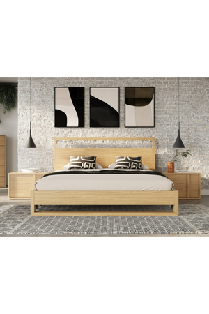   Warm Oak 2-Drawer Nightstand | Oroa.com