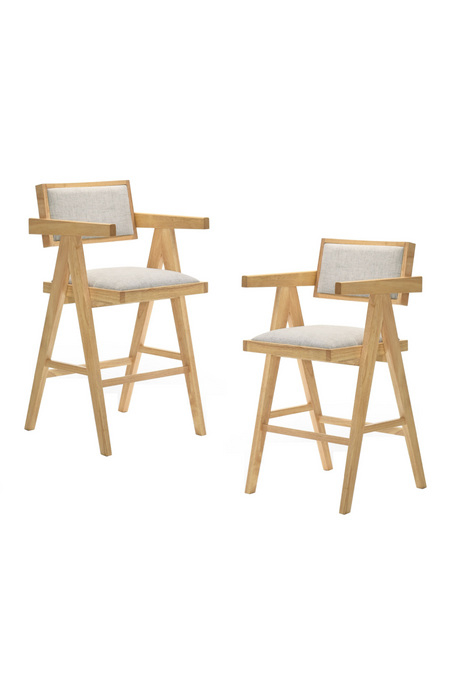   Solid Wood Counter Stools (2) | Oroa.com
