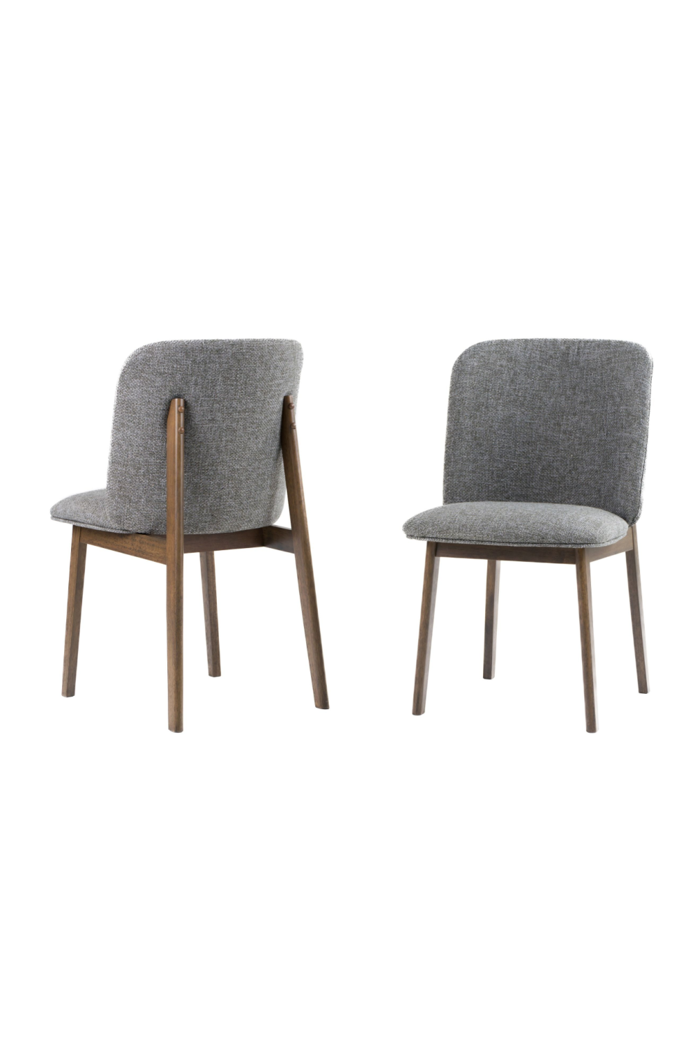   Gray Fabric Dining Chairs (2) | Oroa.com