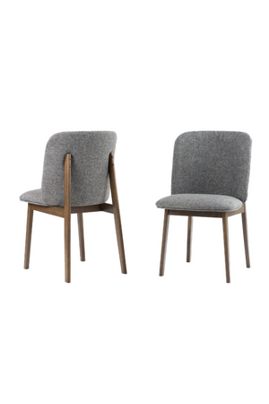   Gray Fabric Dining Chairs (2) | Oroa.com