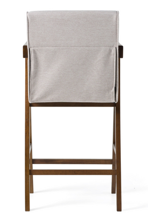   Walnut V-Leg Counter Chairs (2) | Oroa.com