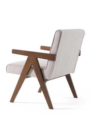   Walnut V-Leg Accent Chairs (2) | Oroa.com