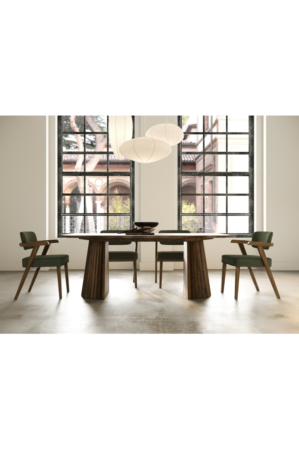   Green Fabric Dining Chair | Oroa.com