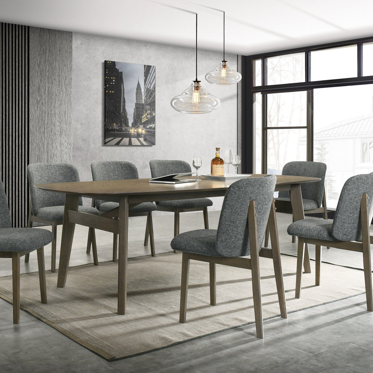   Solid Rubberwood Dining Table | Oroa.com