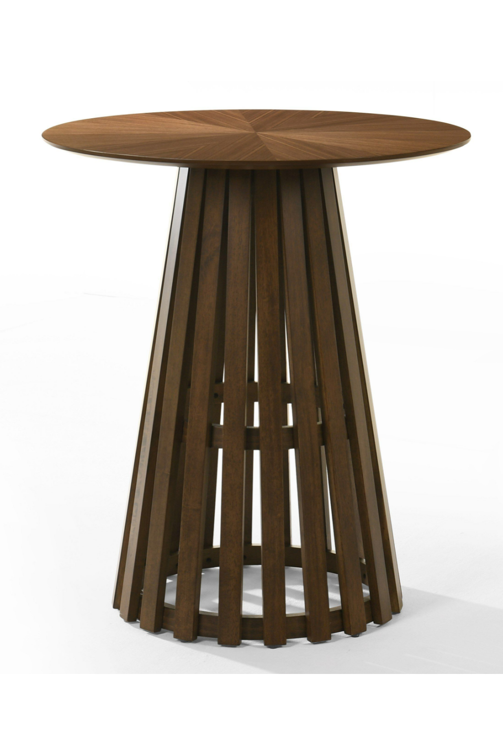   Round Walnut Bar Table | Oroa.com