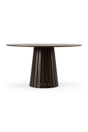   Wenge Veneer Round Dining Table | Oroa.com