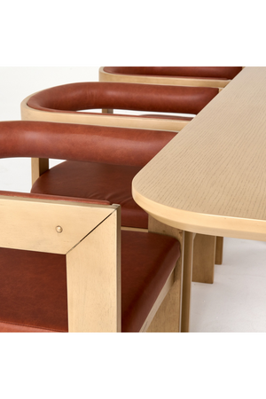   White Oak Veneer Dining Table | Oroa.com