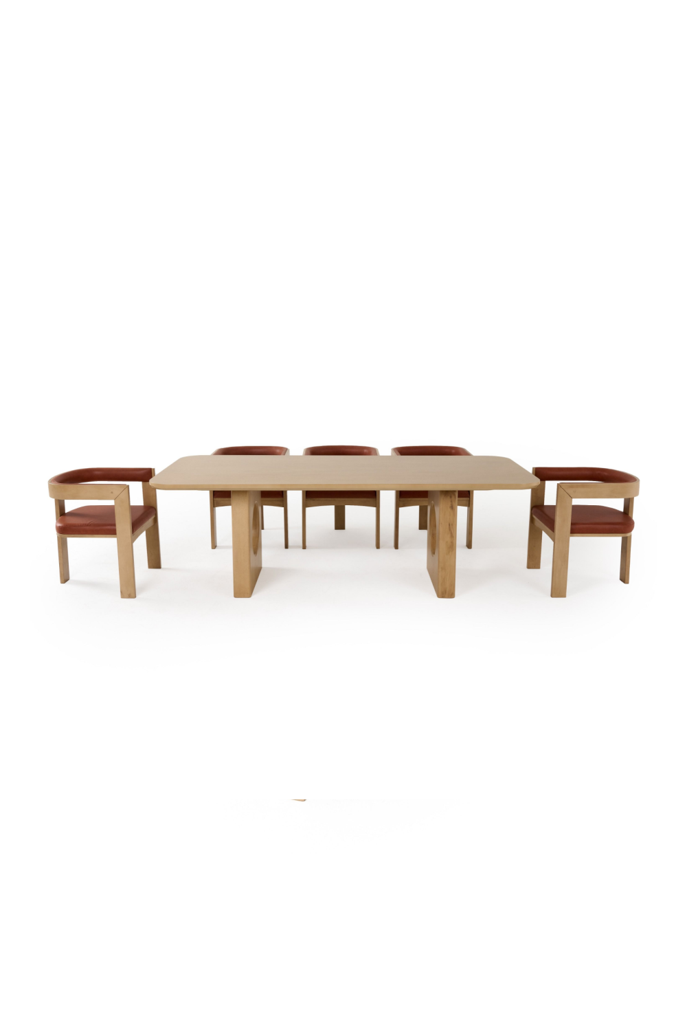   White Oak Veneer Dining Table | Oroa.com