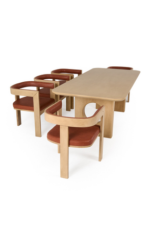   White Oak Veneer Dining Table | Oroa.com