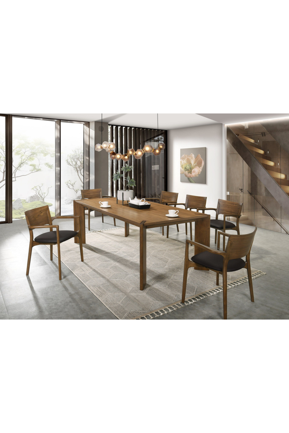   Walnut Rectangular Dining Table | Oroa.com