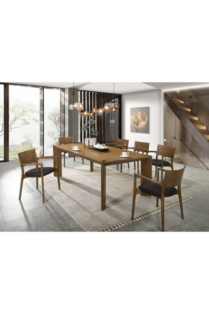  Walnut Rectangular Dining Table | Oroa.com