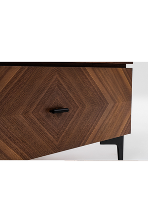   1-Drawer Walnut Veneer Nightstand | Oroa.com