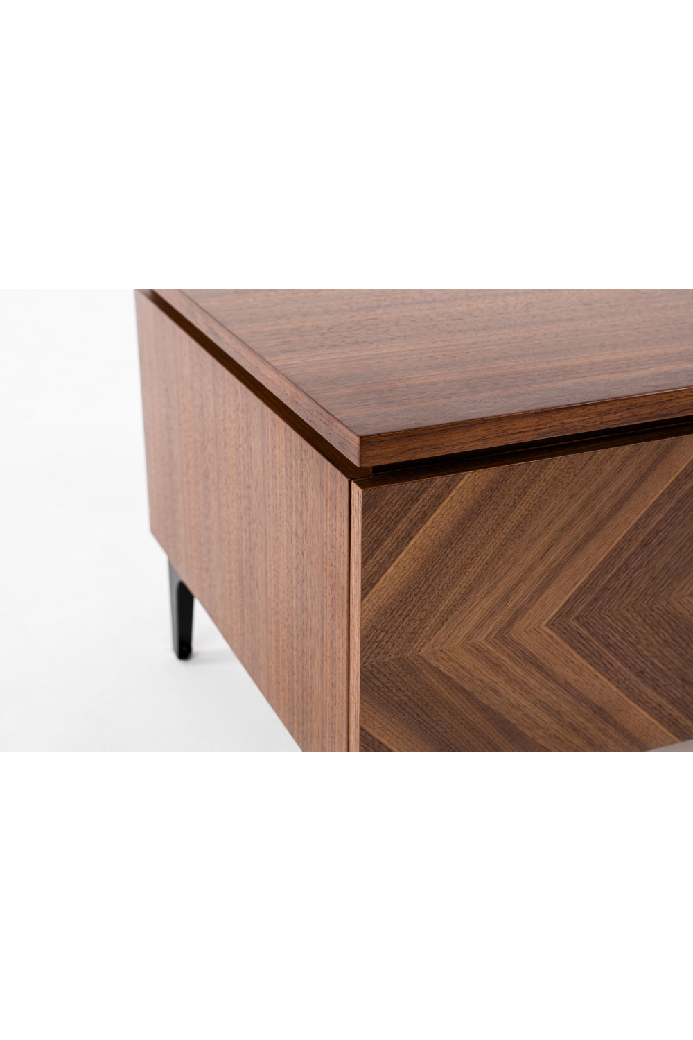   1-Drawer Walnut Veneer Nightstand | Oroa.com