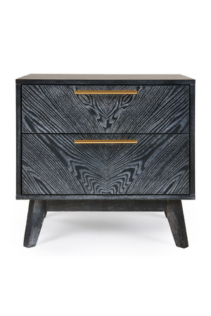   Gray Ash 2-Drawer Nightstand | Oroa.com