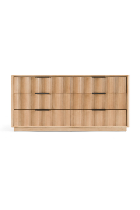   Natural Oak 6-Drawer Dresser | Oroa.com