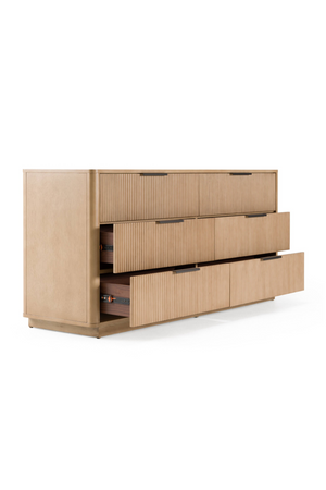   Natural Oak 6-Drawer Dresser | Oroa.com