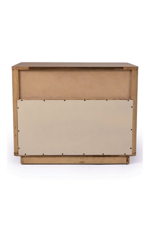   Reeded Wood 1-Drawer Nightstand | Oroa.com