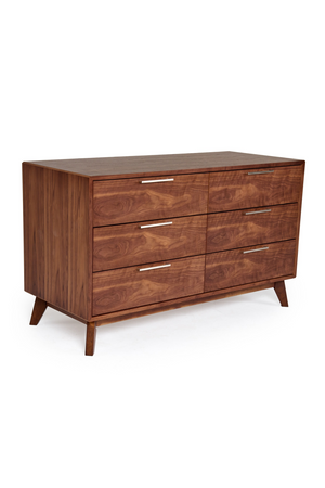   6-Drawer Walnut Dresser | Oroa.com