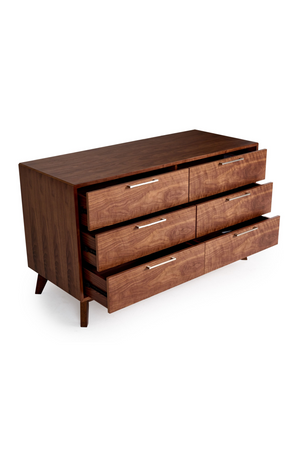   6-Drawer Walnut Dresser | Oroa.com