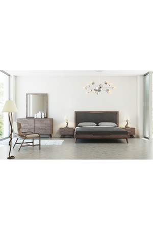   2-Drawer Walnut Nightstand | Oroa.com