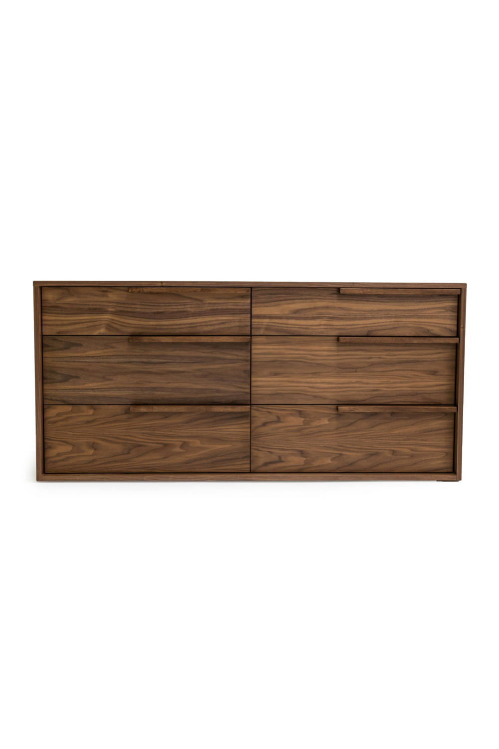   6-Drawer Walnut Veneer Dresser | Oroa.com